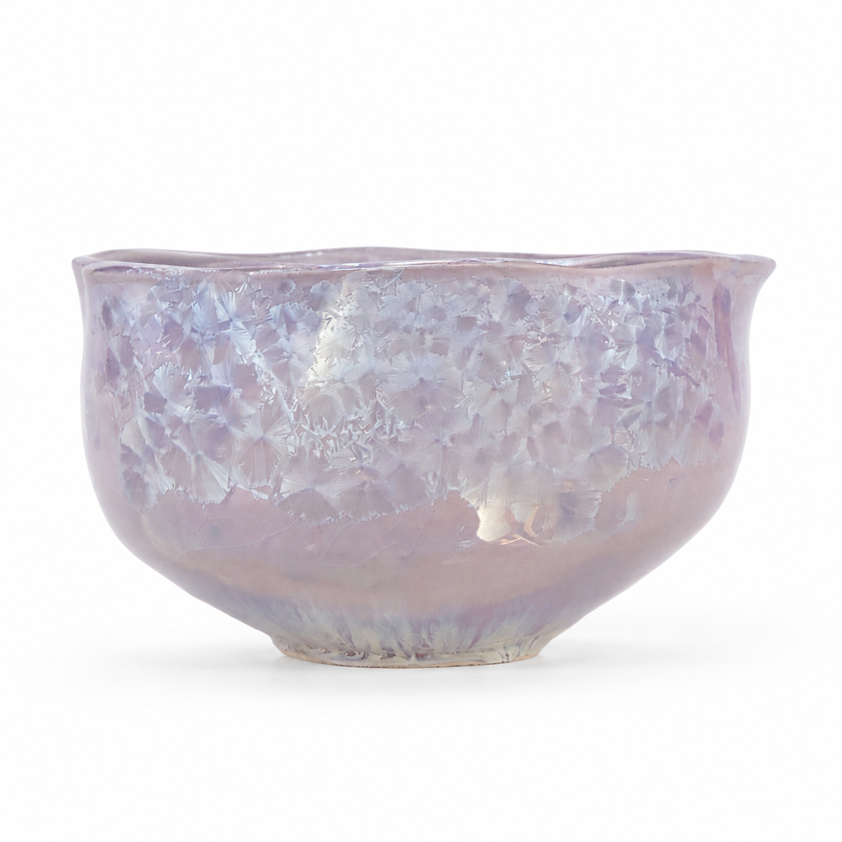 Artisan Crystalline Glaze Matcha Bowl