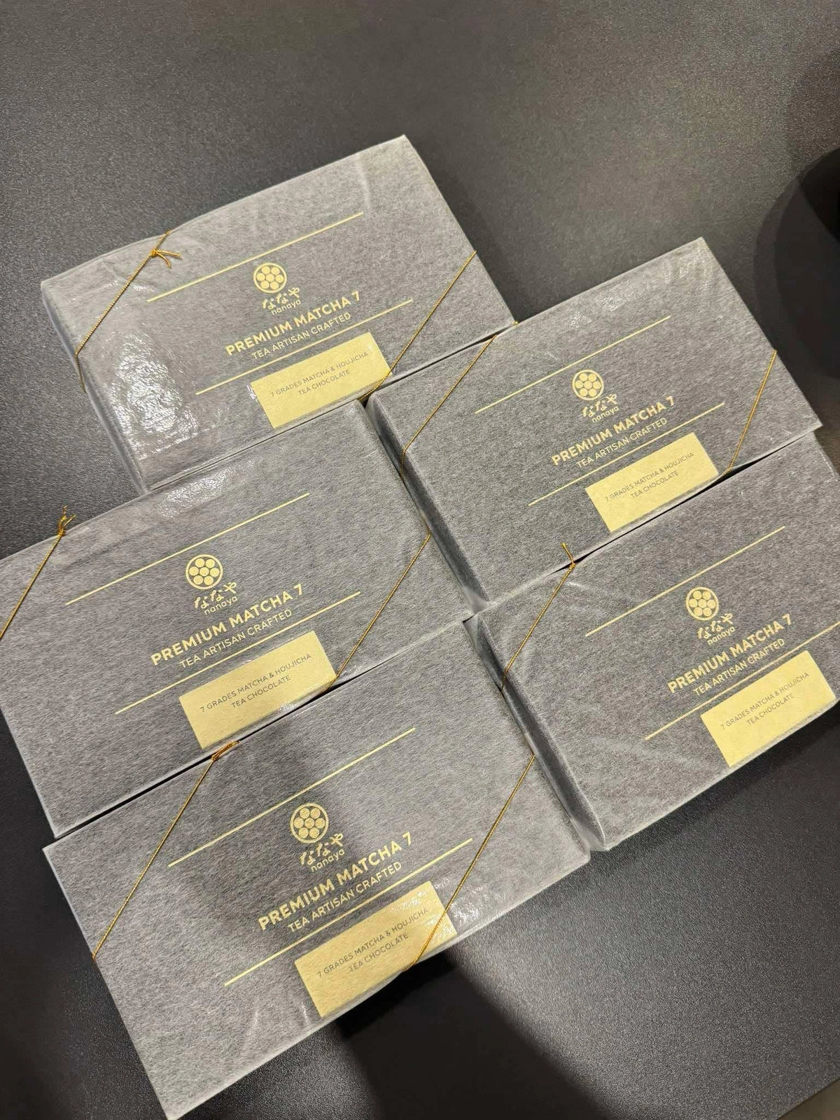 Nanaya Premium Matcha – 7 matcha levels chocolates packaging