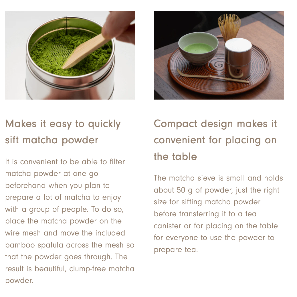 Matcha Straining Can
