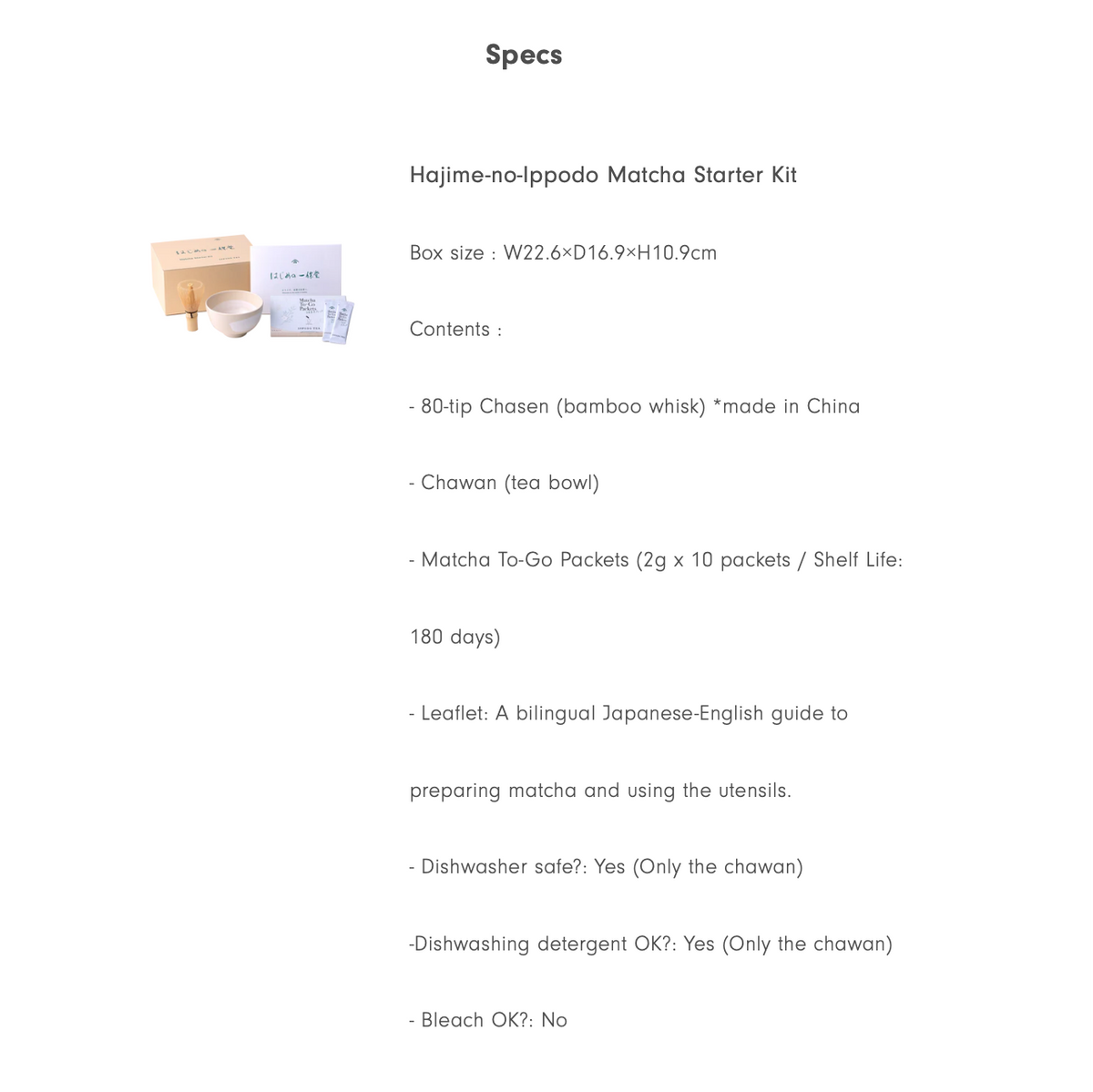 Ippodo - Matcha Starter Kit