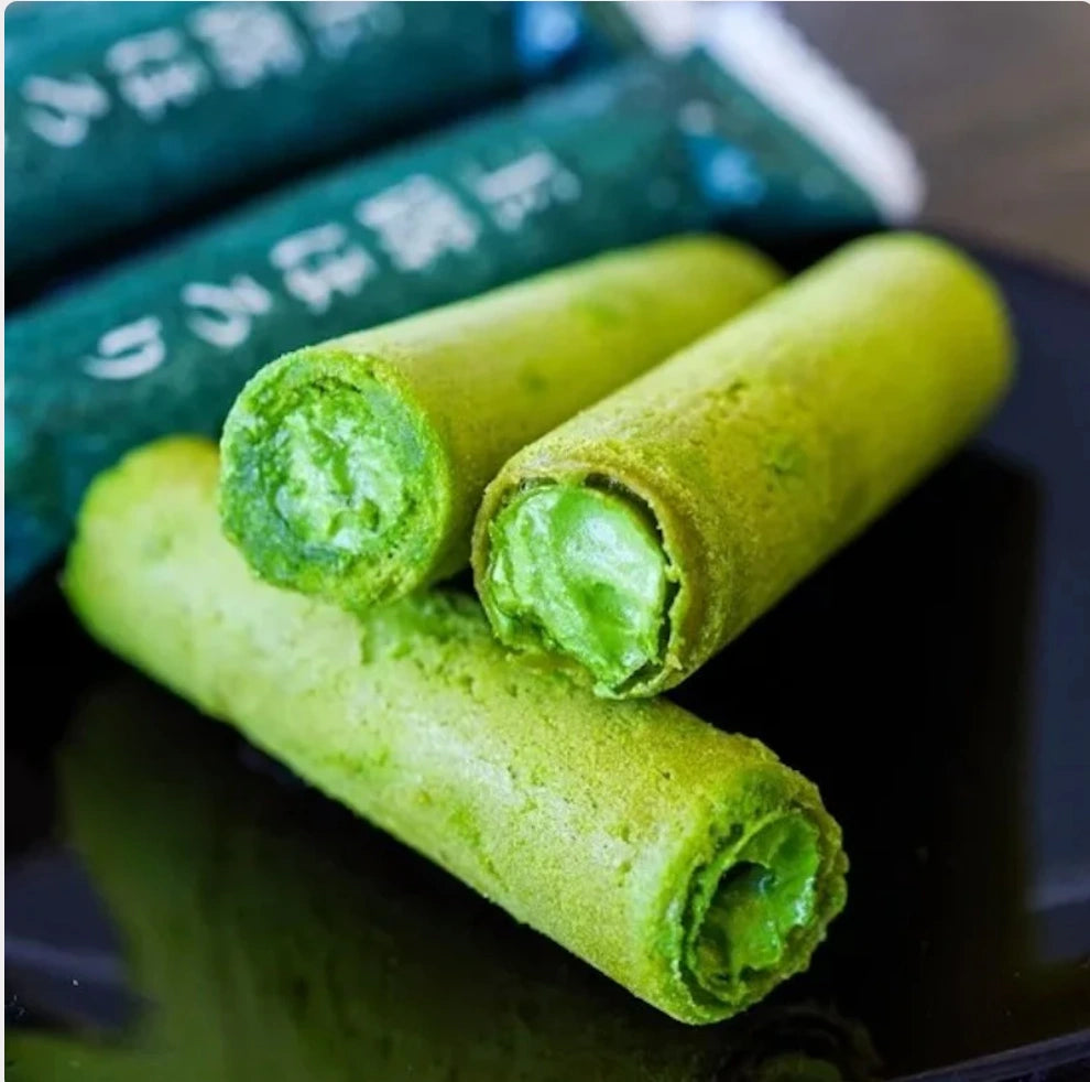 Hoshino Seichaen Rich Matcha Cream Rolls 10 pcs - Excellent