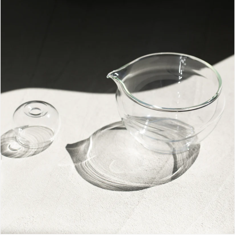 ORIGAMI - Glass Katakuchi Matcha Bowl